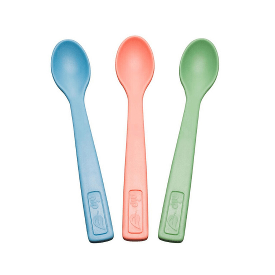 Set of 3 Eat Green baby spoons, Nip