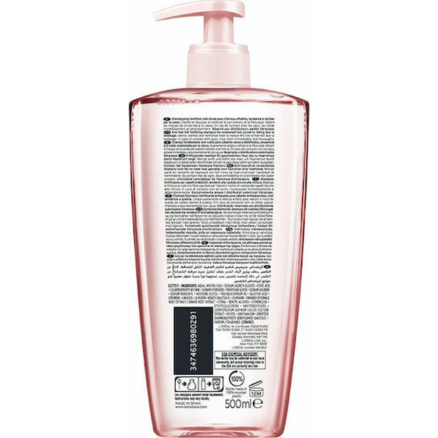Kérastase Genesis Bain Champú Hidra-Fortificante Anticaída Para Cabello Fino 500ml