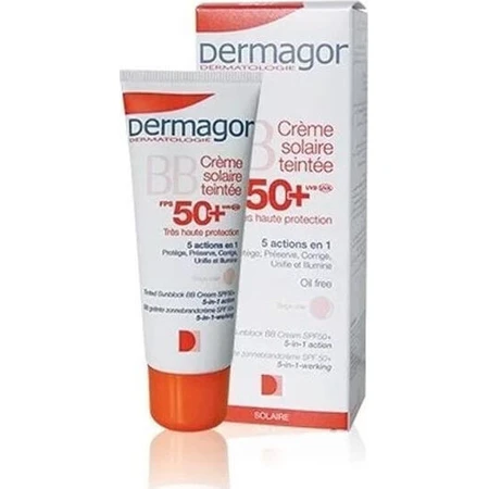 Dermagor BB Sun Cream Tinted Sunscreen Face Cream SPF50 with Pigment Beige Clair 40ml