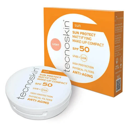 Tecnoskin Sun Protect Poudre de protection solaire pour le visage SPF50 avec Pigment Light 10gr