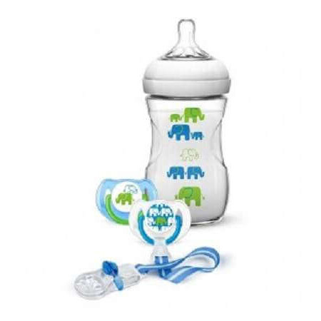 Set cadou cu elefanti pentru baieti, SCD627/01, Philips Avent