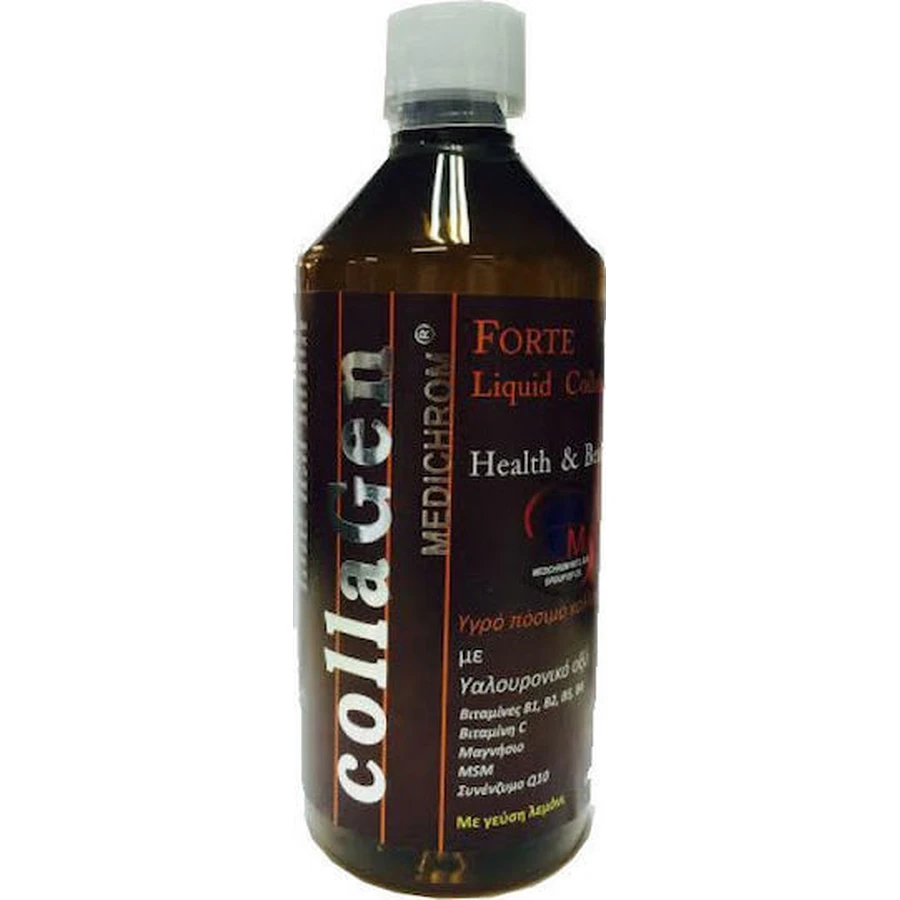 Medichrom Forte Colágeno Líquido con Ácido Hialurónico 500ml Limón