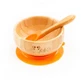 Bamboo bowl and spoon set, Orange, Oaki