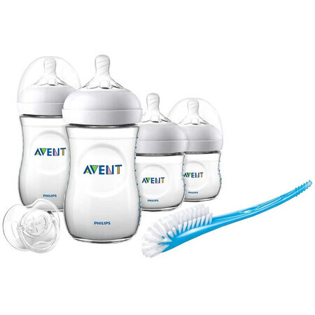 Set complet biberoane pentru nou nascuti ultra soft, SCD301/01, Avent