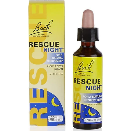 Bach Rescue Night Flower Essence en gouttes pour la relaxation 10ml