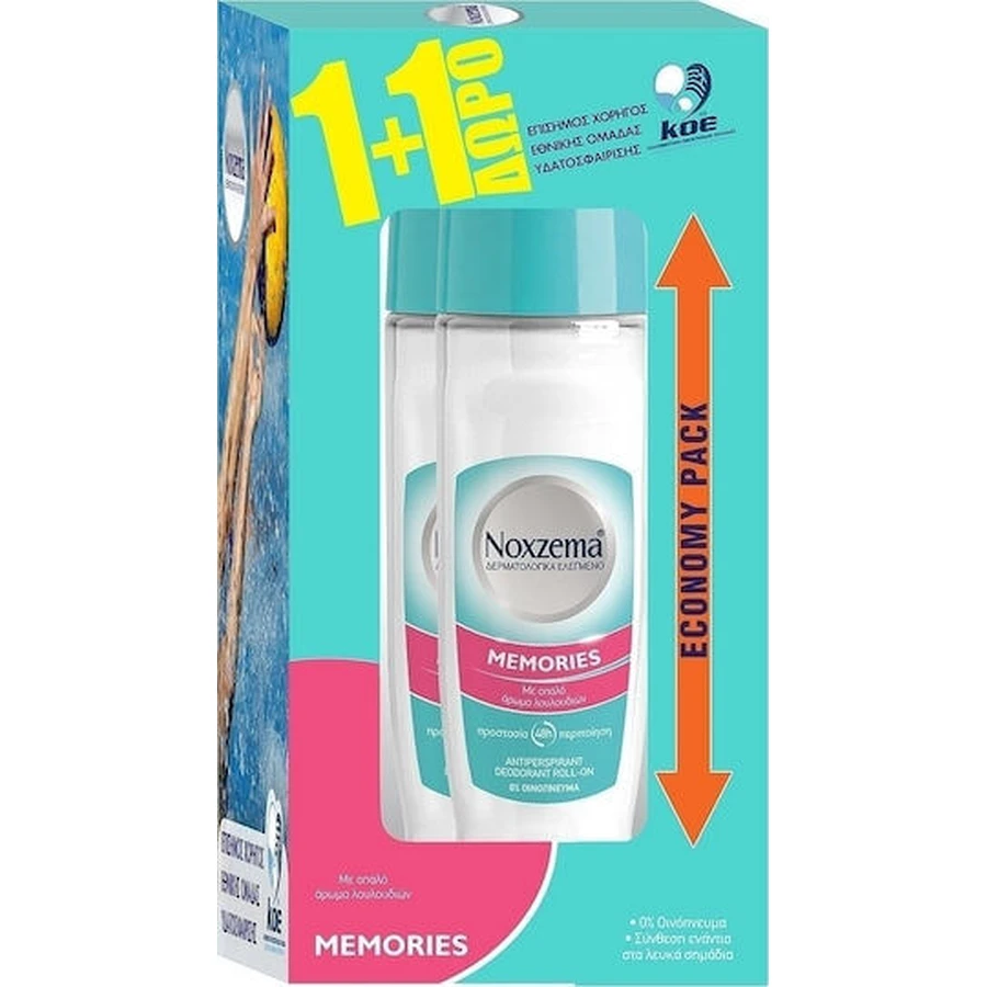 Noxzema Memories Desodorante Antitranspirante 48h Roll-On 2x75ml