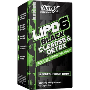Nutrex Lipo-6 Black Cleanse & Detox met Smaakloos 60 capsules