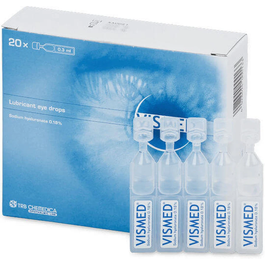 TRB Chemedica Vismed Hyaluronzuur Oogdruppels voor Droge Ogen 20x0,3ml