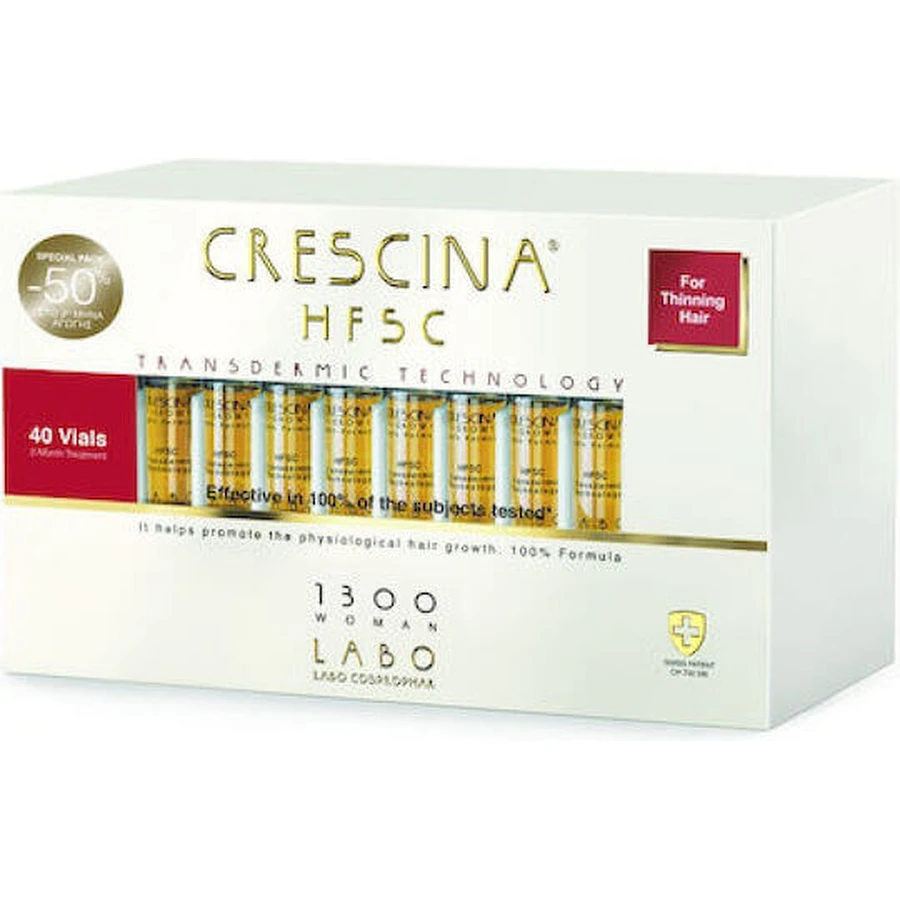 Labo Crescina Transdermic HFSC 1300 Haarampul tegen haaruitval voor vrouwen 40x3,5ml