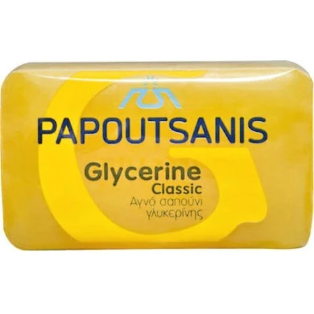 Papoutsanis Jabón Glicerina Amarillo Jabón Corporal en Barra con Glicerina Amarillo 500gr