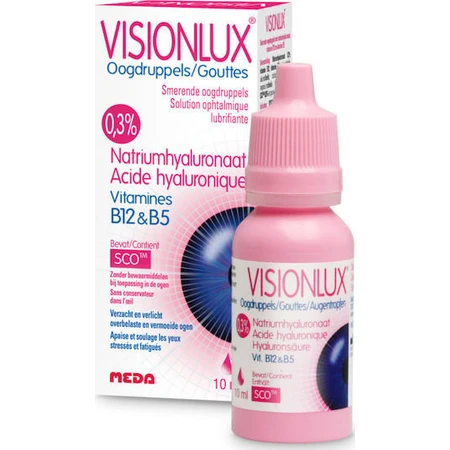 Novax Pharma Visionlux Gotas Oftálmicas de Ácido Hialurónico para Ojos Secos 10ml