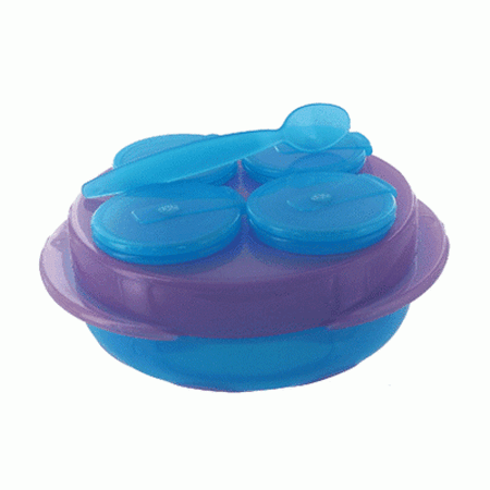 Set hrănire - Babysnack, albastru / violet, 210022, dBb Remond