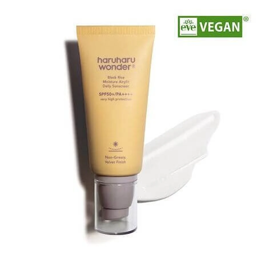 Haruharu Black Rice Moisture Airyfit Cremă de Față cu Protecție Solară SPF50 50ml