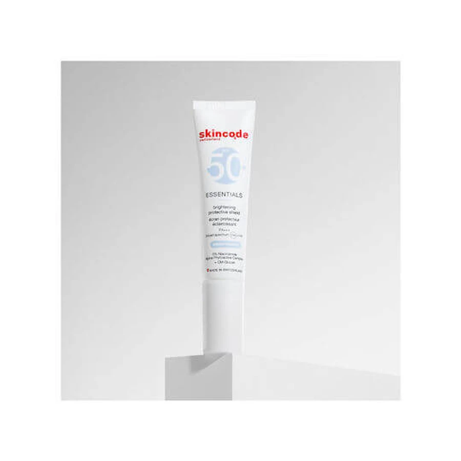 Skincode Essentials Verhelderend Beschermend Schild Zonbeschermende Gezichtscrème SPF50+ 30ml