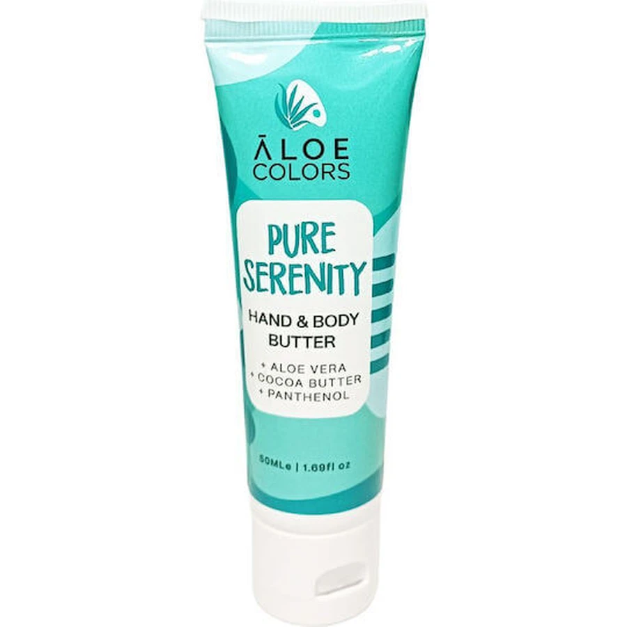 Aloe Colors Pure Serenity Magnolia Hydraterende Body Butter met Aloë Vera & Witte Musk Geur voor de droge/zeer droge & gevoelige huid 50ml