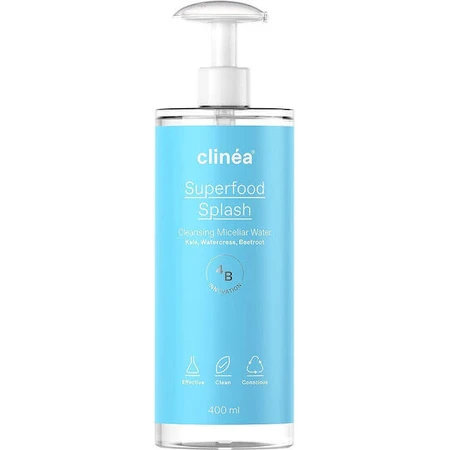 Clinea Superfood Splash Facial Makeup Removing Micellar Water 400ml