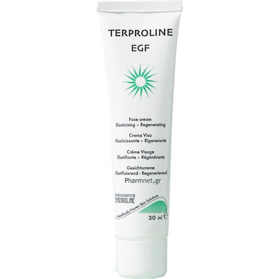Synchroline Terproline EGF 24h feuchtigkeitsspendende und aufbauende Gesichtscreme mit Hyaluronsäure und Ceramid 30ml