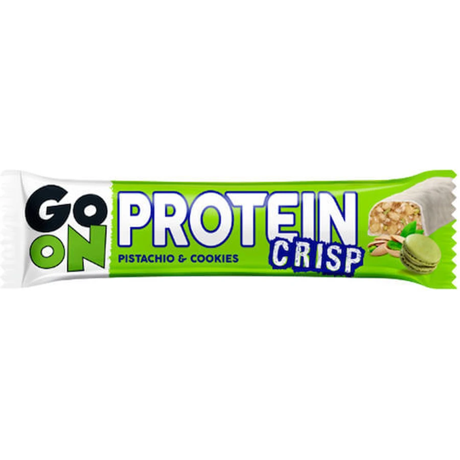 Go On Nutrition Protein Crisp Bar z 20% białka i smakiem pistacji i ciasteczek 50gr: ceny i cechy