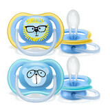 Set Schnuller Ultra Air, Deco Zoo, Jungen, 18 Monate +, 2 Stück, SCF349/14, Philips Avent