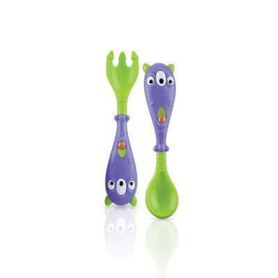 Set tacâmuri I Monster – ușor de ținut, 6L+, 22010, Nuby