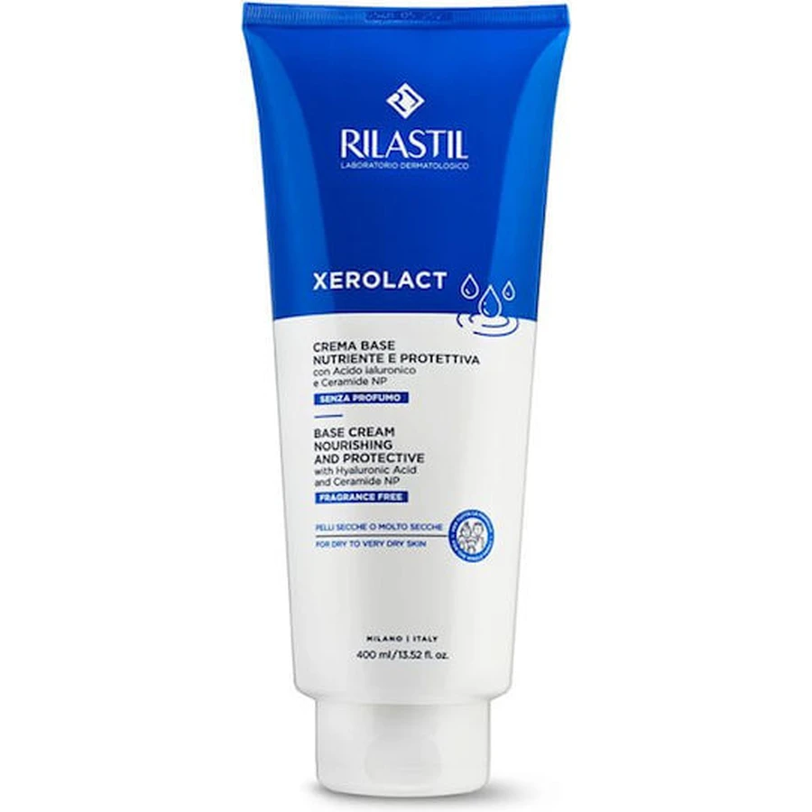 Rilastil Xerolact Crema hidratant pentru corp cu Acid hialuronic pentru piele uscată/foarte uscată 400ml