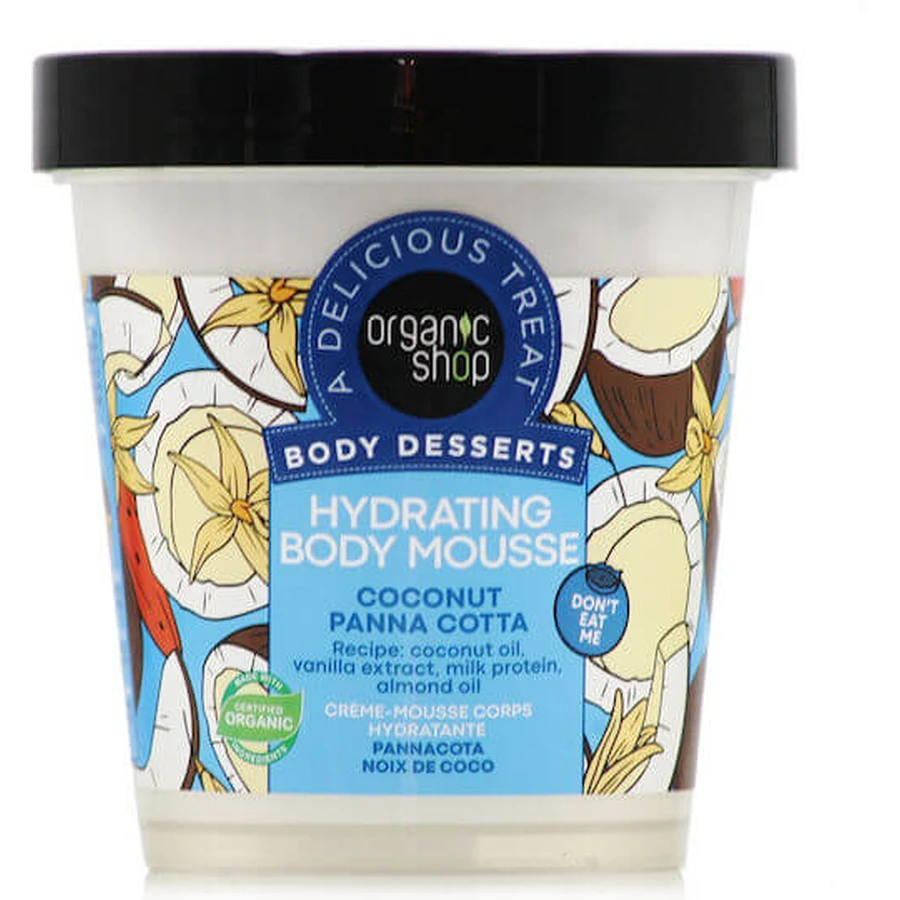 Organic Shop Coconut Panna Cotta Moisturizing body mousse for all skin types 450ml