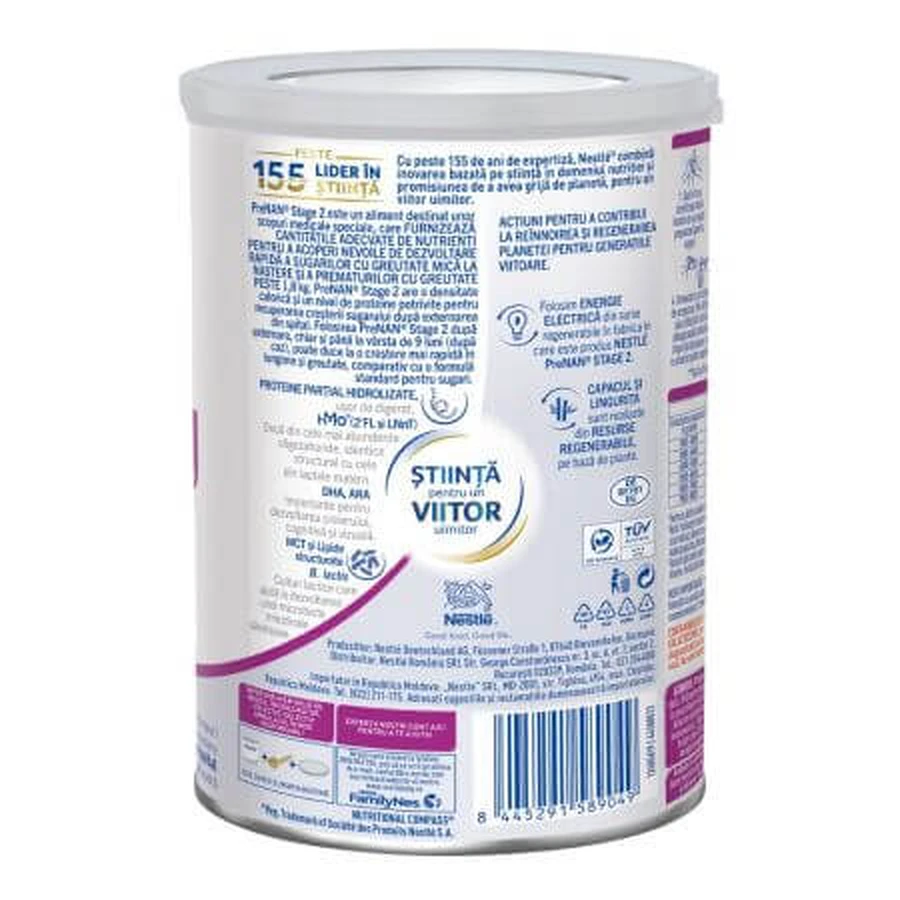 Milchpulver-Nahrung Pre Nan Stufe 2, 400 g, Nestle