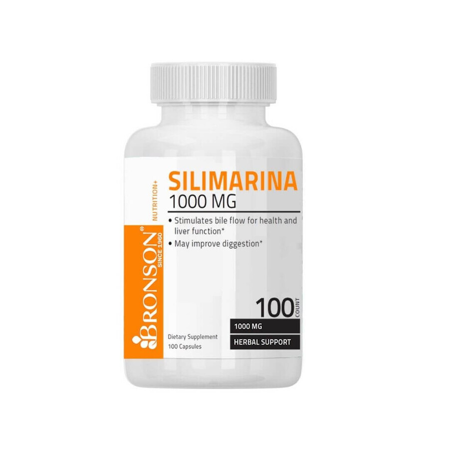 Silymarin 1000mg, 100 Kapseln, Bronson