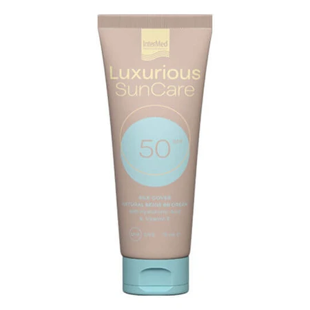 InterMed Luxurious SunCare Crema solare per il viso SPF50 con tinta beige naturale 75ml