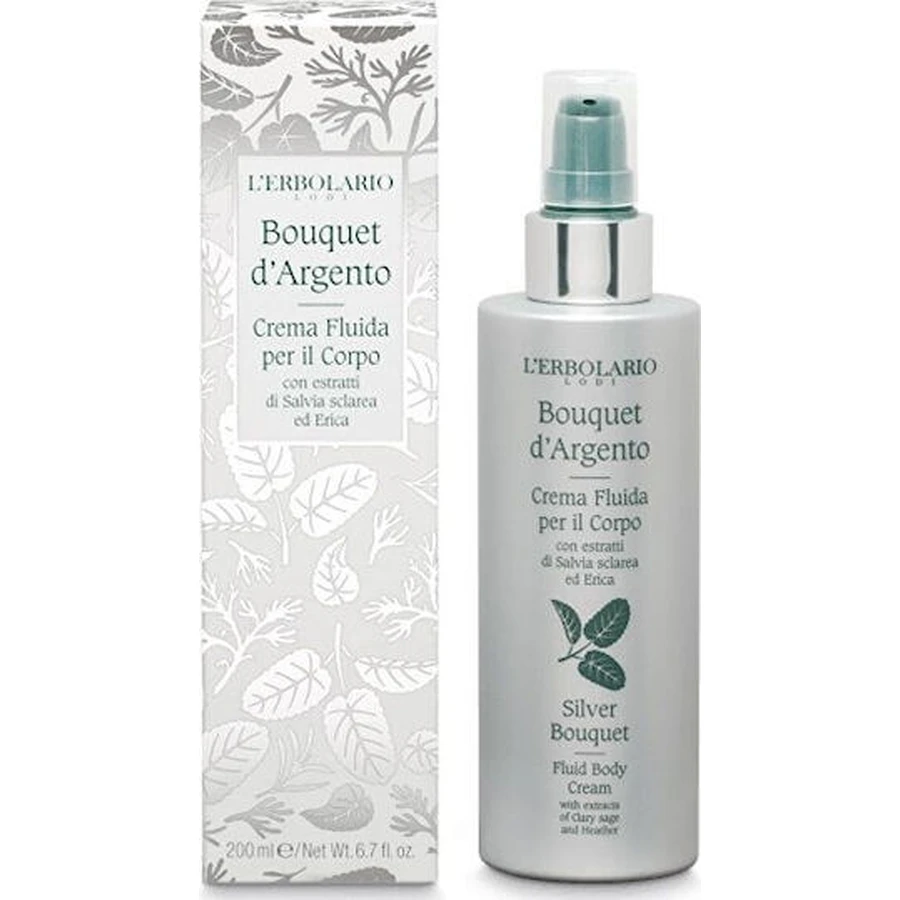 L' Erbolario Bouquet D' Argento Feuchtigkeitsspendende Körpercreme mit Kokosnussduft für empfindliche Haut 200ml