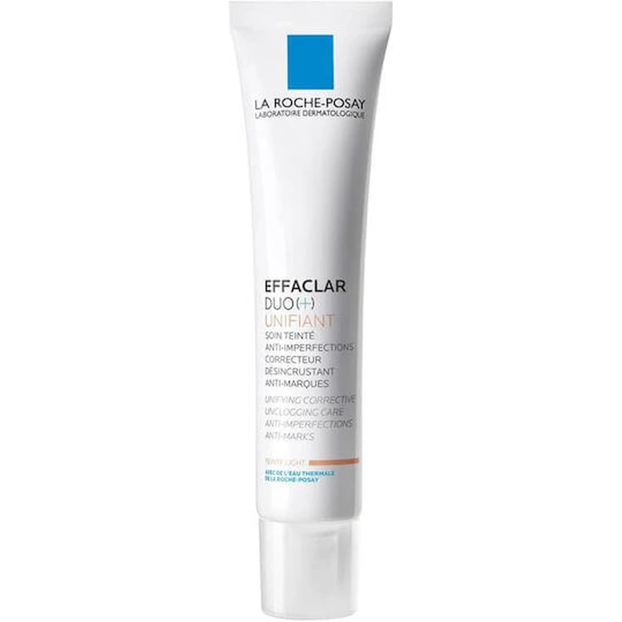 La Roche Posay Effaclar Duo (+) Unifying Light 24Hour Sebum Regulating Day Face Cream with SPF30 Against Imperfections and Acne with Niacinamide 40ml