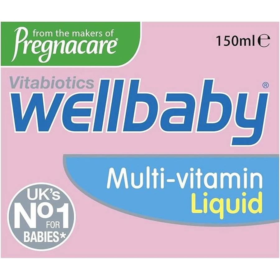 WellKid Baby- en Peutersiroop 14 vitaminen en mineralen, 150 ml, Vitabiotics