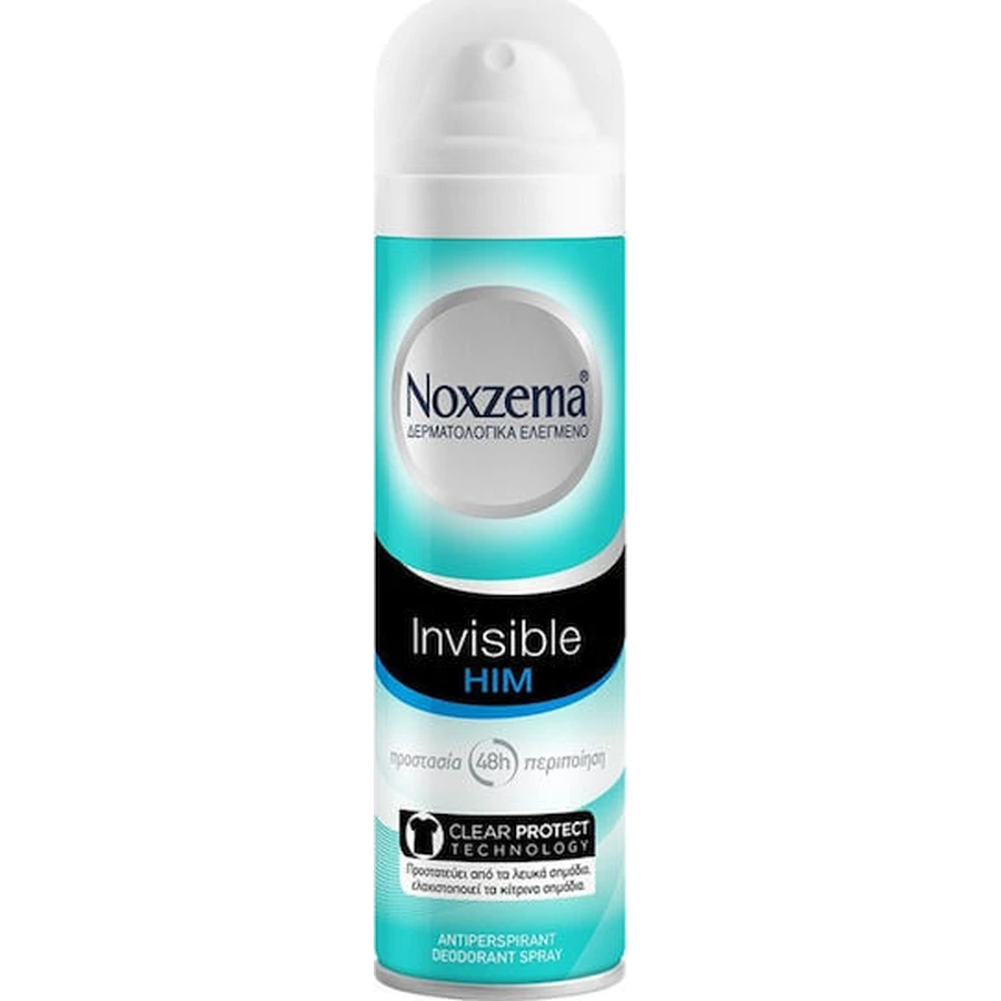 Noxzema Invisible Him Deodorante Antitraspirante 48h Deodorante Spray 150ml
