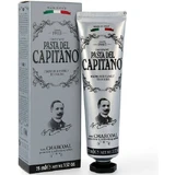 Pasta del Capitano Zahnpasta mit Aktivkohle und ohne Fluorid zur Zahnaufhellung 75ml