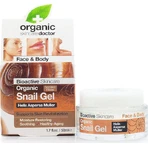 Gel d'escargot Dr. Organic Sérum corporel hydratant pour les peaux sèches et sensibles 50ml