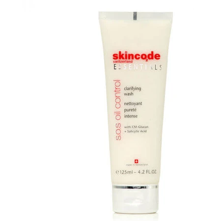 Skincode Essentials SOS Oil Control Clarifying Wash Gezichtsemulsie voor de acnegevoelige huid 125ml