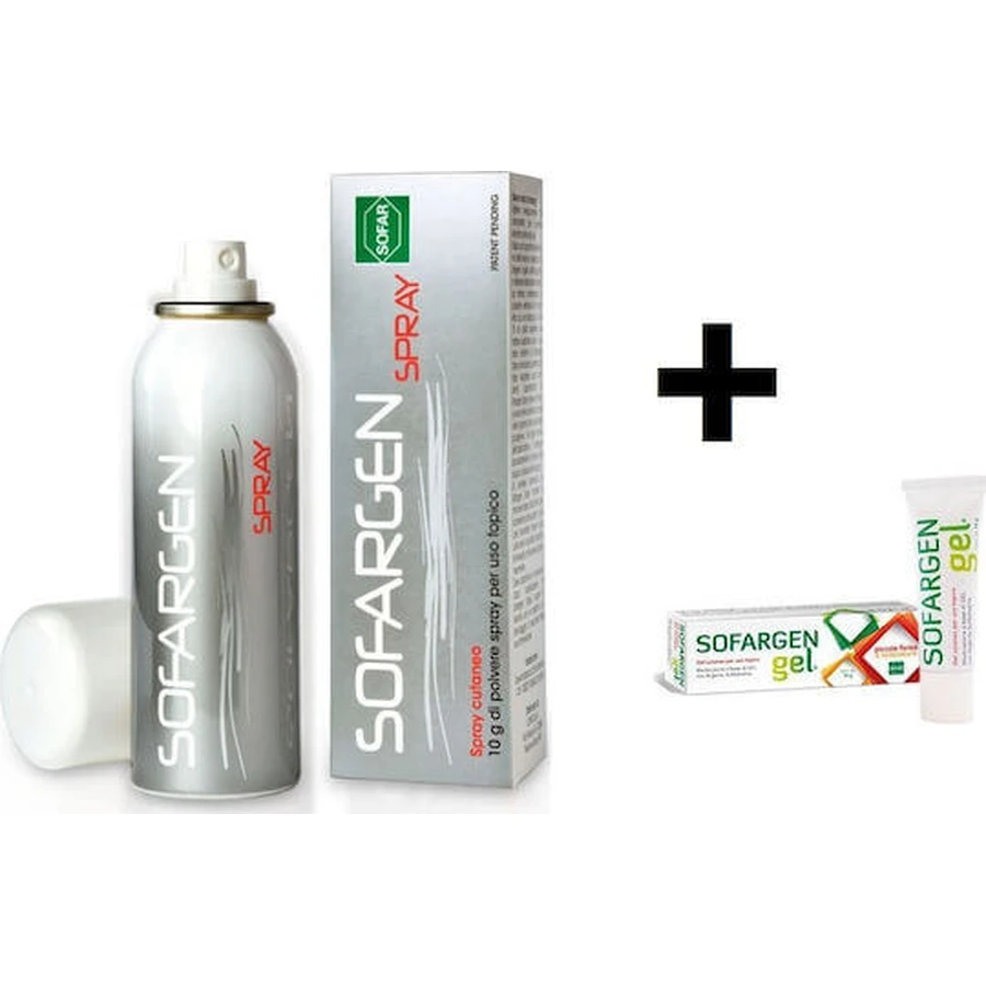 Sofargen spray e gel Sofargen 25gr per la guarigione, Sofar