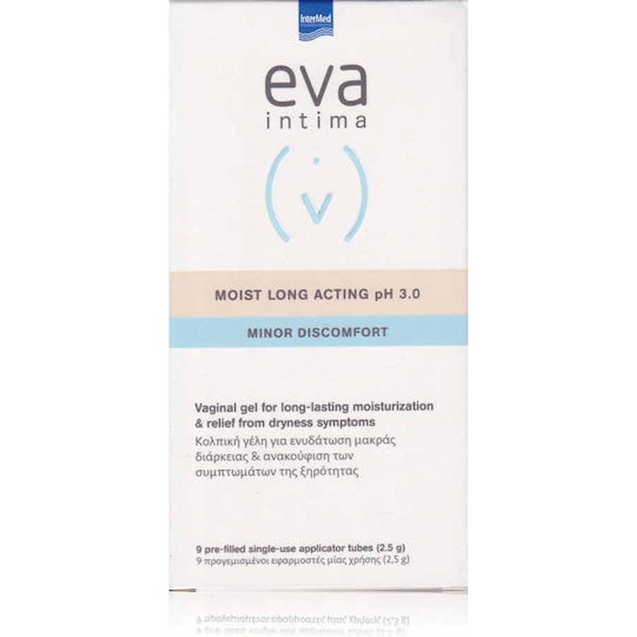 InterMed Eva Intima Intima Moist Gel Hidratante de Larga Acción pH 3 2ml 9oz