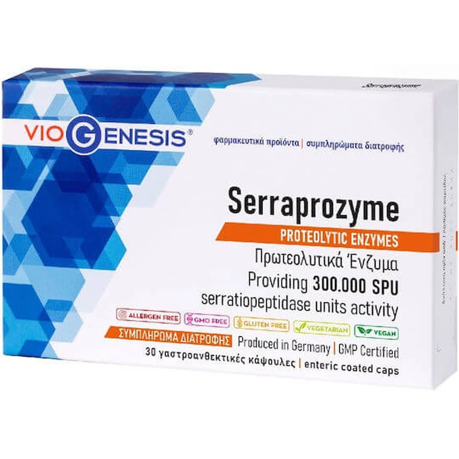 Viogenesis Serraprozyme 30 cáps.