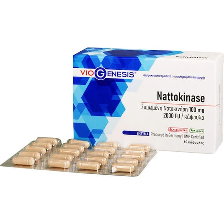 Viogenesis Nattokinase 100mg 30 capsule veget