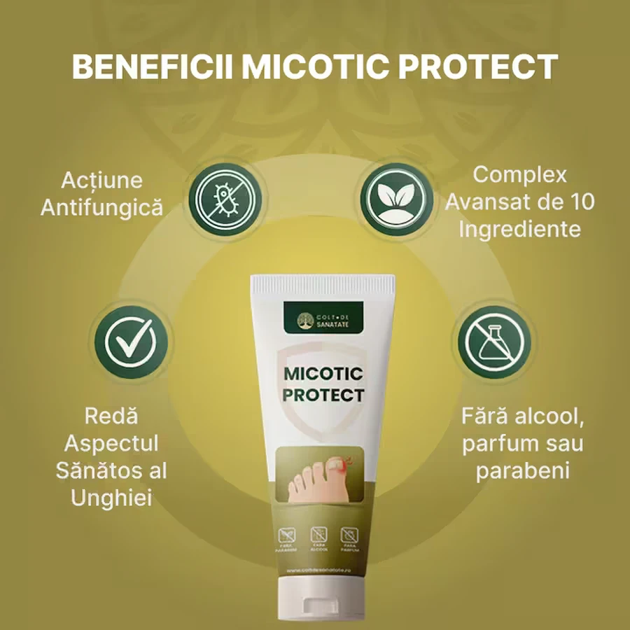 Cremă antimicotică pentru ciuperca unghiei Micotic Protect, 70 ml, Colț de Sănătate