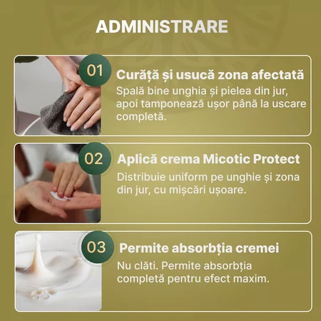 Cremă antimicotică pentru ciuperca unghiei Micotic Protect, 70 ml, Colț de Sănătate