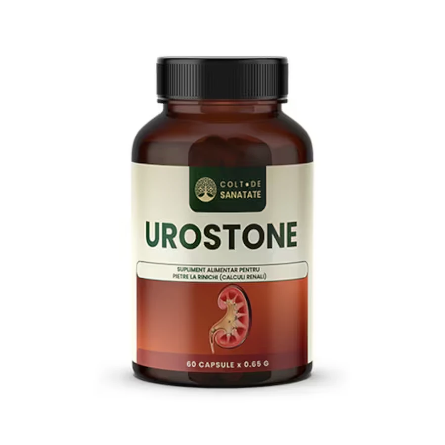UroStone: Kidney Stone & Sand Removal Pills, 60 Capsules, Health Collar