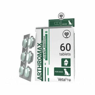VETAPRO arthromax 60tab/cut wsparcie stawów i chrząstek dla psów ras olbrzymich