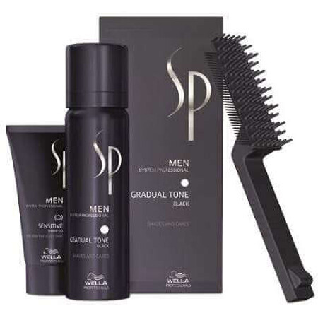 SP Men sampon si nuantator negru, 30ml+60ml, Wella Professionals