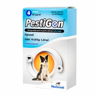 PestiGon Dog M spot on (10-20kg) fipronil x 4 pipettes