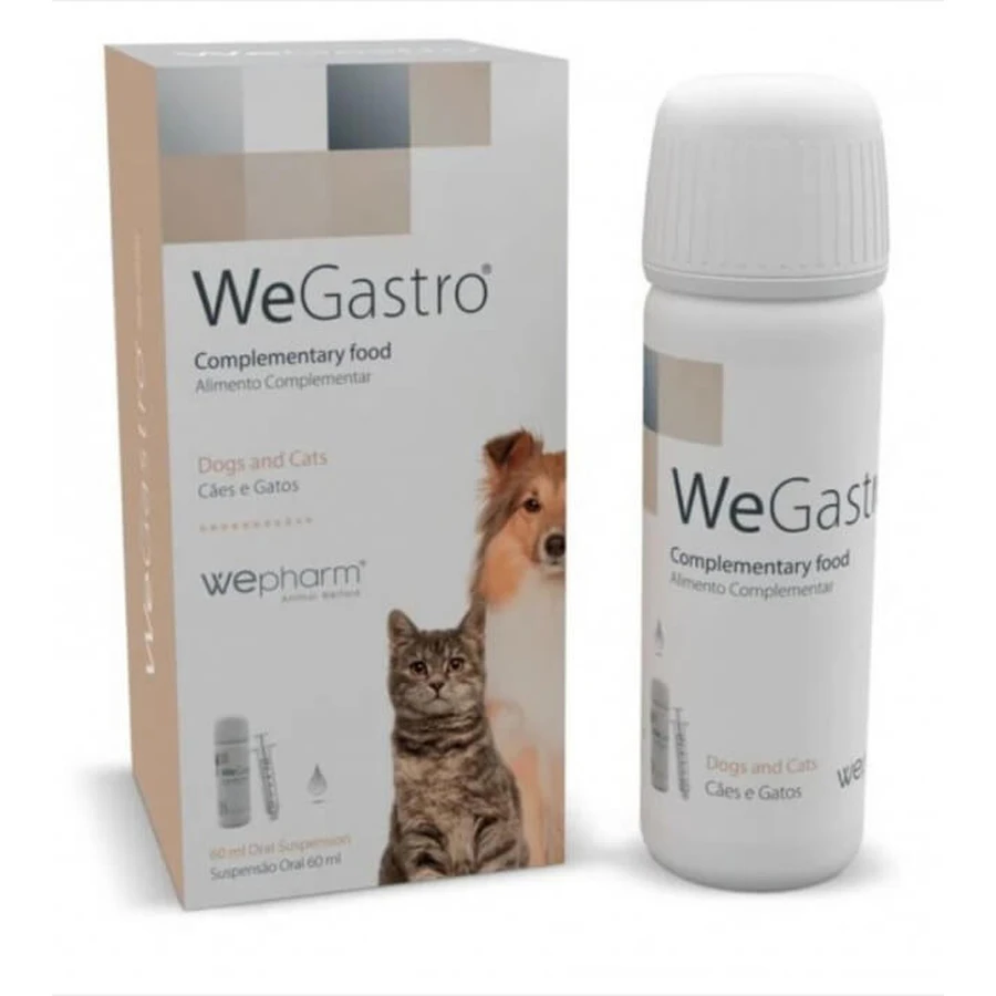 WeGastro, vial with dosing syringe x 60 ml oral solution