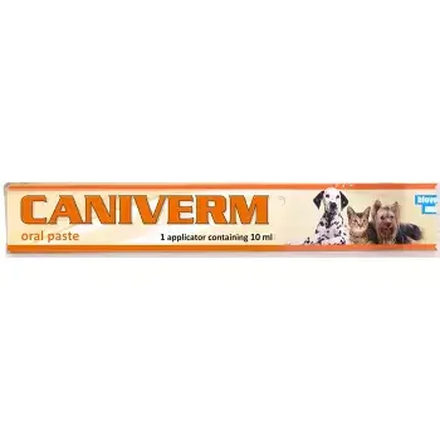 Caniverm orale pasta voor inwendige ontworming bij honden en katten x 10 ml