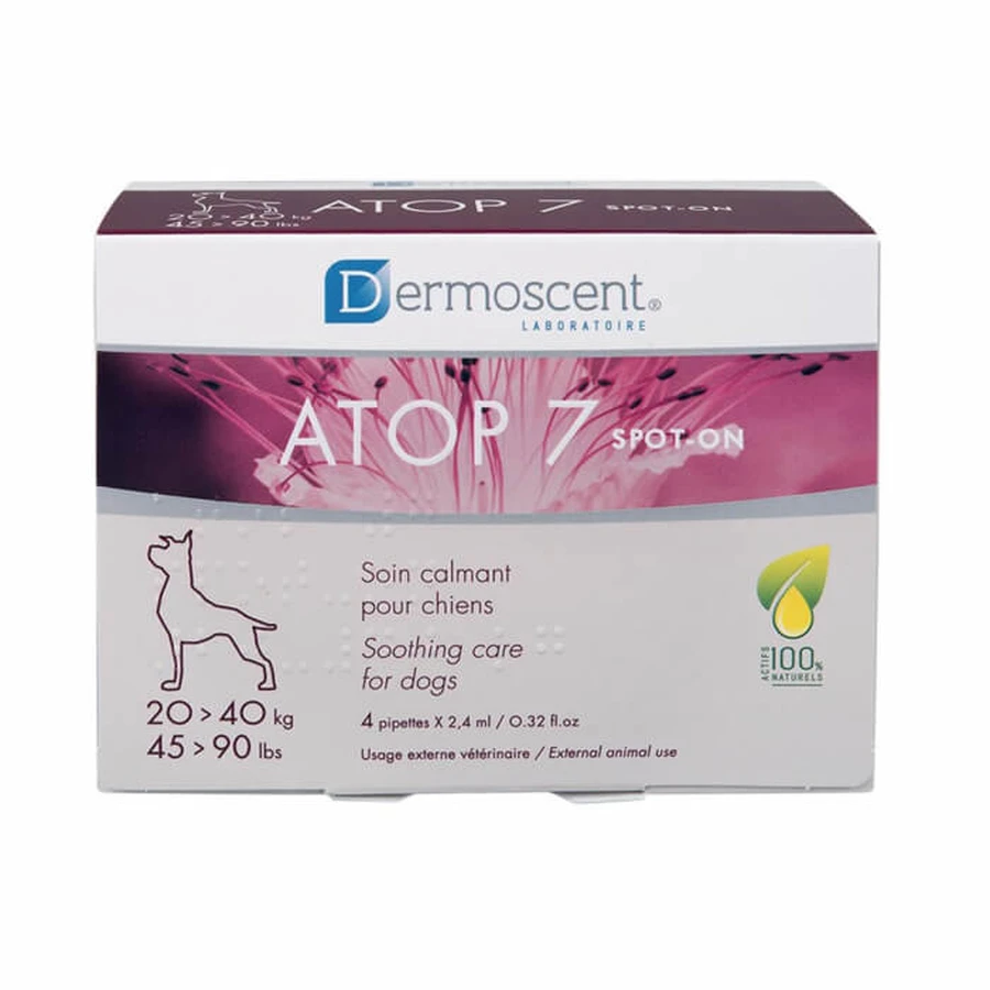 Dermoscent ATOP 7 Spot On für Hunde, 20-40 kg, 4 Pipetten