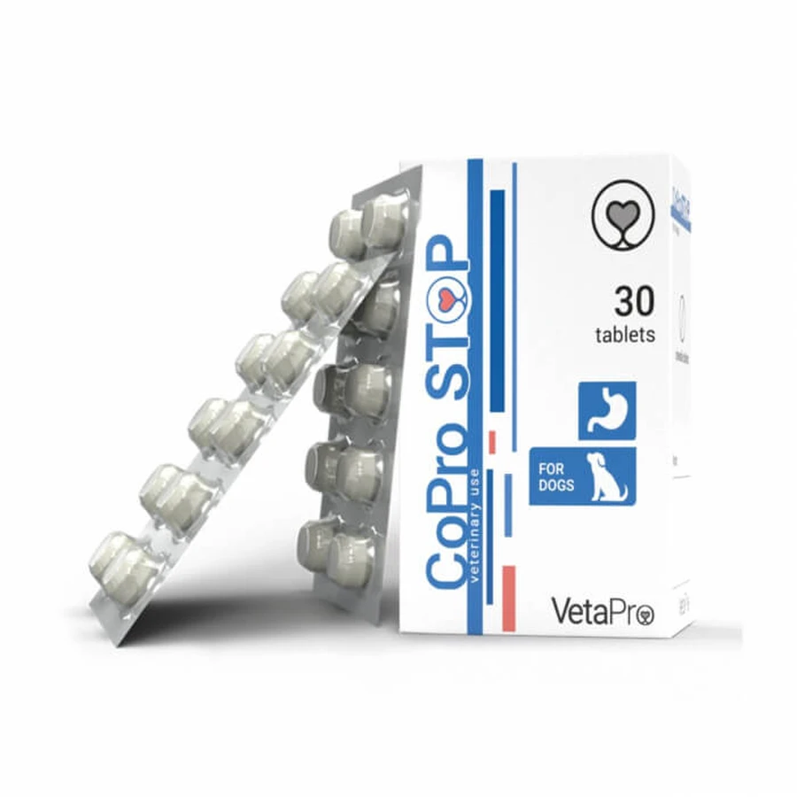 VETAPRO copro stop 30caps/cut suport gastrointestinal caini